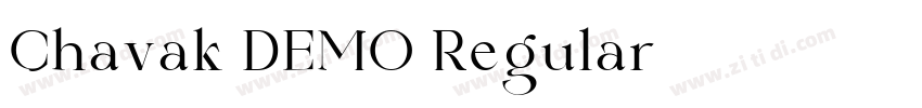 Chavak DEMO Regular字体转换